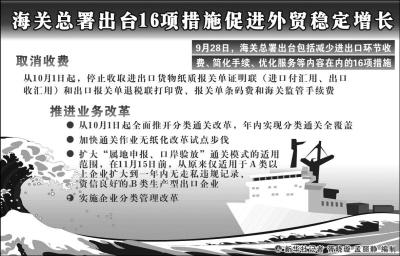 簡(jiǎn)化手續(xù)減少環(huán)節(jié) 16條海關(guān)新政如何穩(wěn)外貿(mào)？