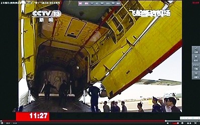 神十飛船運(yùn)抵酒泉 實拍押運(yùn)車隊運(yùn)送過程