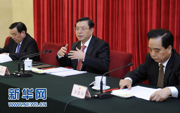 張德江:加強人大制度理論研究 推動人大制度與時俱進