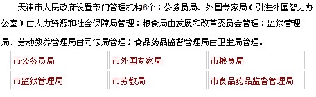 天津市政府機構