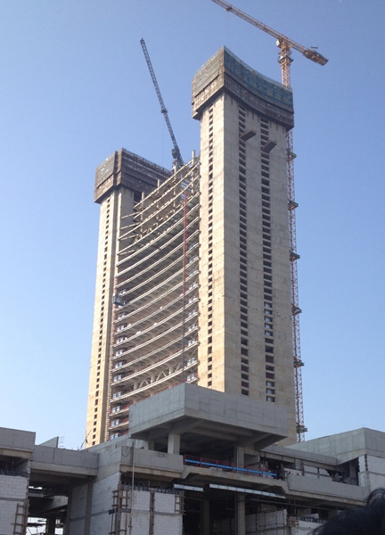 天津最高建筑“117大廈”建設(shè)進展順利
