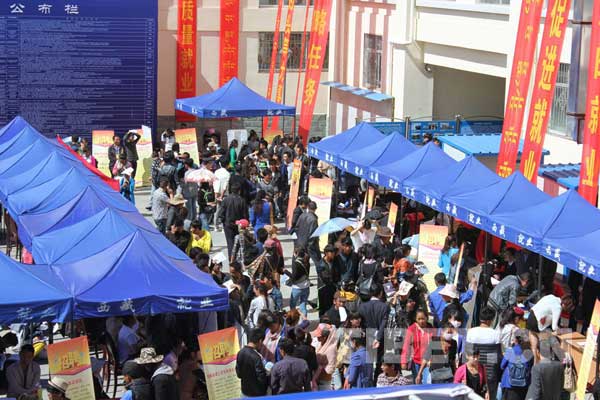 西藏大中專畢業生正轉變就業觀念