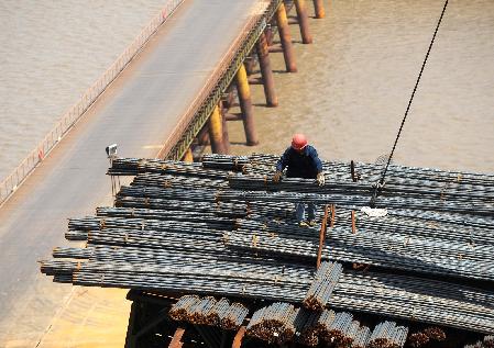 杭州灣上第二座跨海大橋——嘉紹跨海大橋建設(shè)進(jìn)度過半