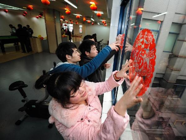 杭州：寒假留校大學生的快樂“留家莊”成立