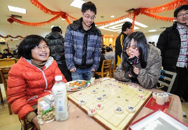 杭州：寒假留校大學生的快樂“留家莊”成立