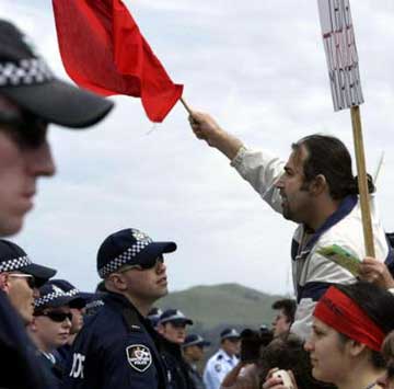 Australian anti-Bush protest