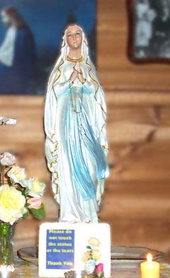 Weeping Madonna statue mystery