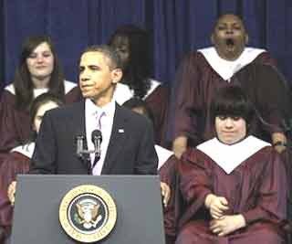 Internet likes 'Obama boy'<BR>奧巴馬演講驚現(xiàn)'瞌睡男'