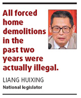 Demolition regulation 'contradicts the law'