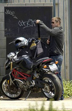 Angelina took Maddox to school