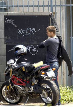 Angelina took Maddox to school