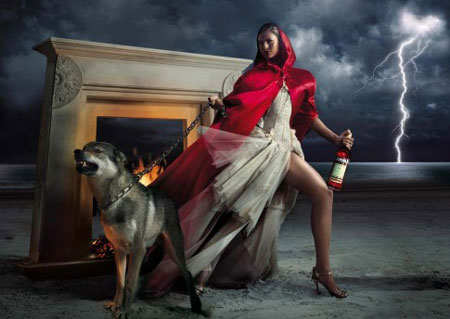 Eva Mendes poses for the Campari Calender 2008