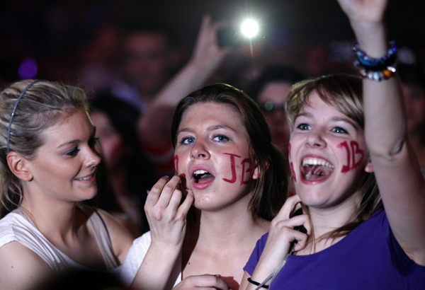 Justin Bieber's concert at the Sportpaleis in Antwerp