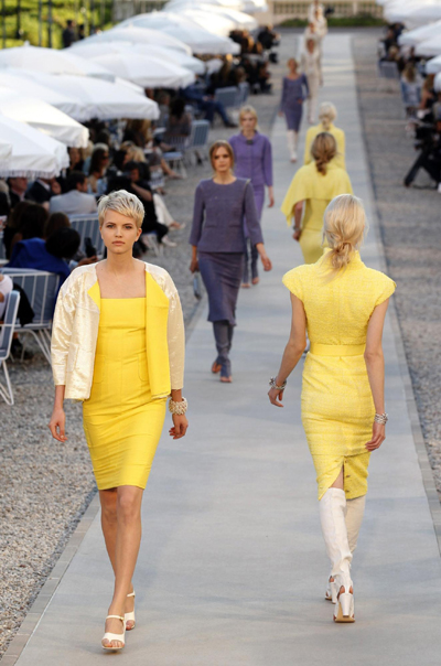 Lagerfeld's Cruise collection show for French fashion house Chanel at the Cap d'Antibes