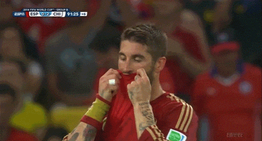 衛冕冠軍西班牙的14個絕望表情