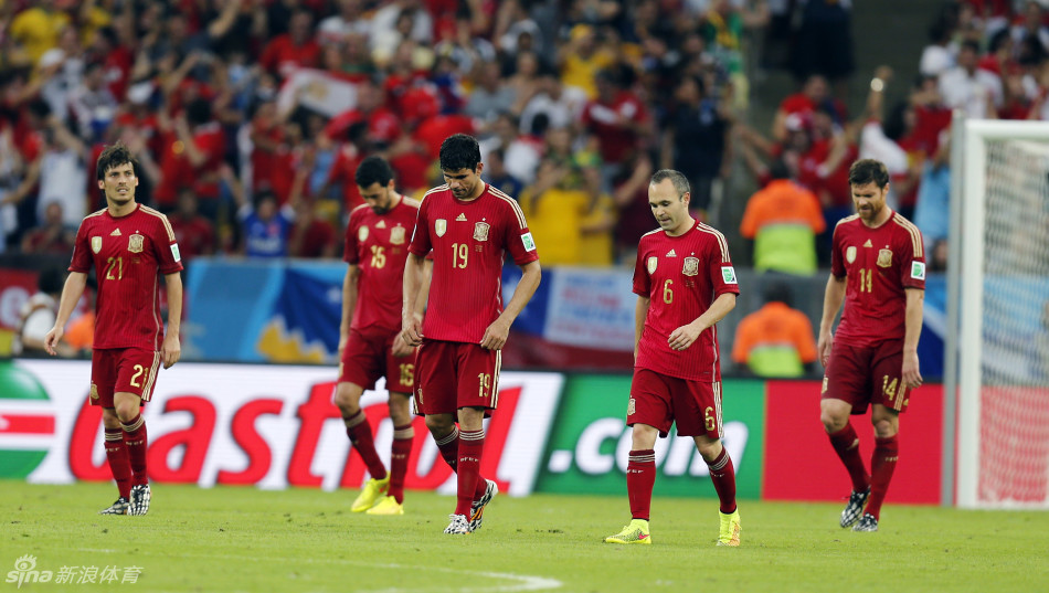 衛冕冠軍西班牙出局悲催沮喪
