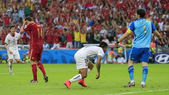 衛冕冠軍西班牙的14個絕望表情