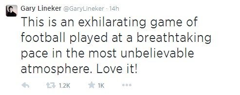 萊因克爾：最好看的比賽！