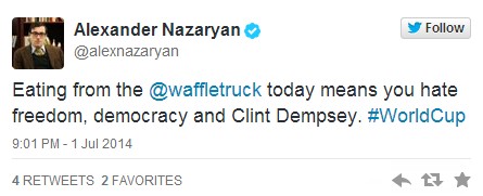 比利時(shí)對(duì)美國(guó)：華夫餅之“食詩(shī)戰(zhàn)役”