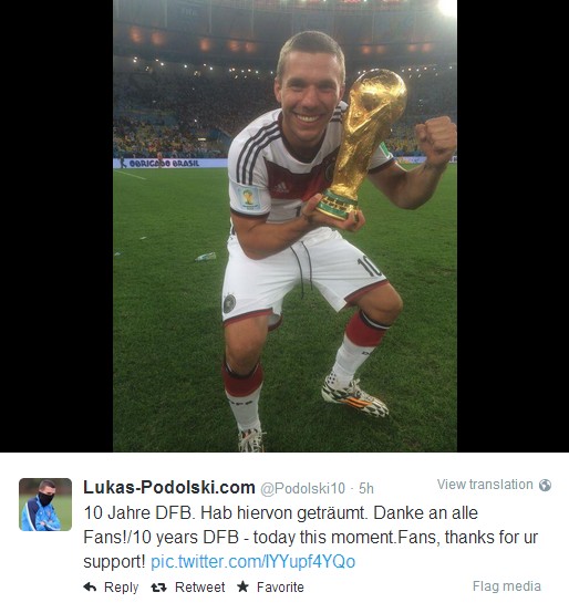 世界冠軍！德國隊員發狀態曬自拍慶祝奪冠