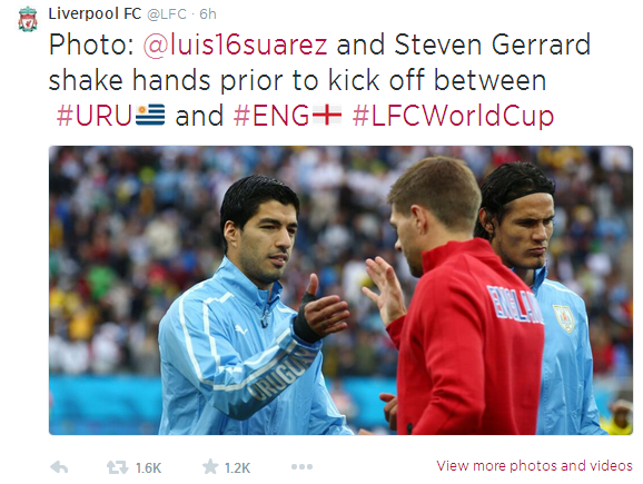 利物浦內戰：英格蘭對烏拉圭