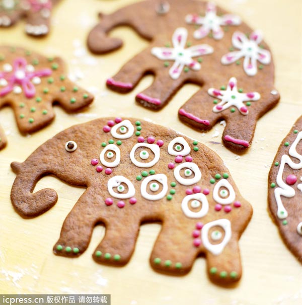 Christmas gingerbread cookies