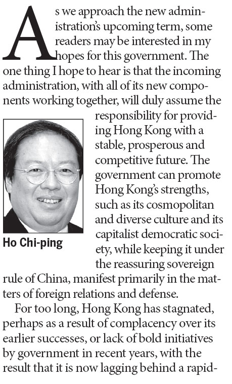 Exploiting Hong Kong's unique status for a vibrant future