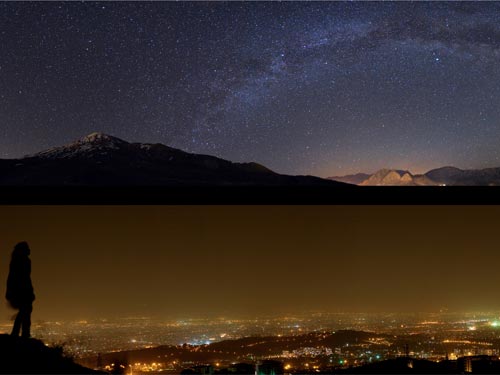 伊朗攝影師沙漠拍攝壯觀銀河系照片