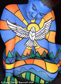 組圖：美國藝術家創作惟妙惟肖人體彩繪