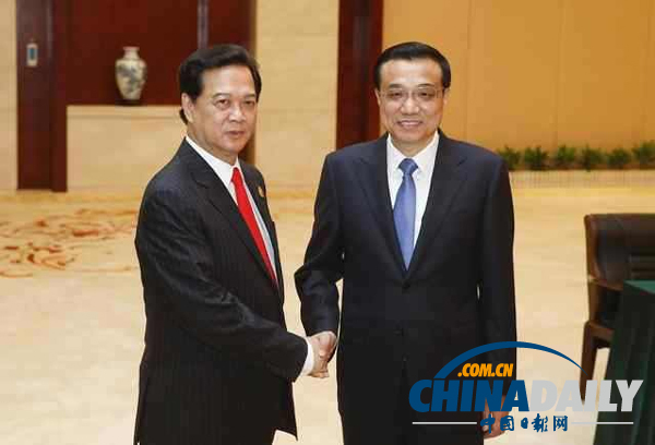 李克強(qiáng)會(huì)見東盟國家領(lǐng)導(dǎo)人