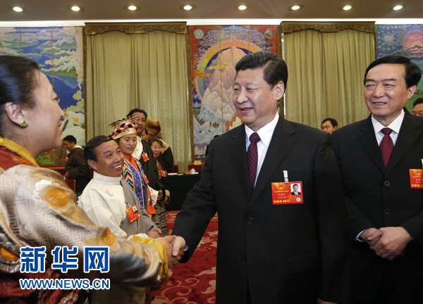 習近平：“請轉達我對大家的祝福，扎西德勒！”