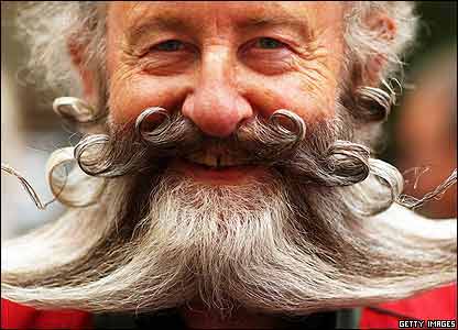 圖文：各國“美髯公”亮相世界胡須錦標賽