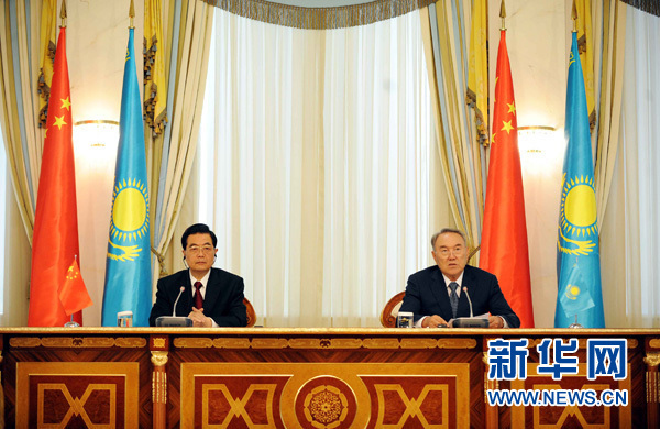 胡錦濤訪問夯實中哈戰略伙伴關系