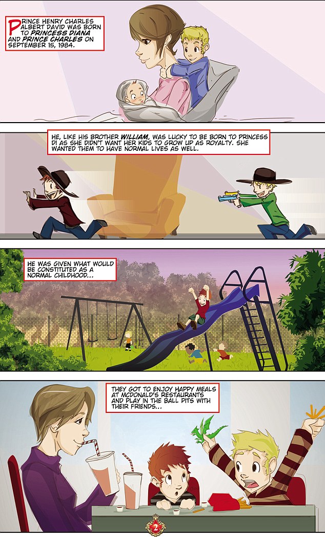 不羈的王室少年——美國推出英國哈里王子漫畫傳記