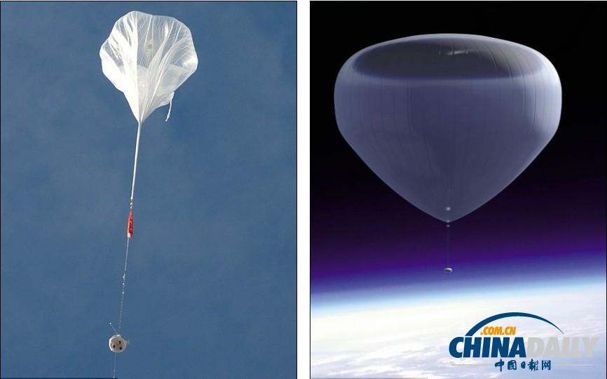 組圖:西班牙公司擬推乘熱氣球游太空服務 只需2.5萬英鎊