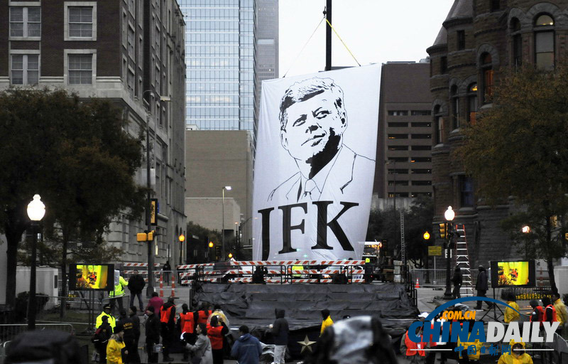 美國達拉斯首度大規模紀念肯尼迪遇刺50周年