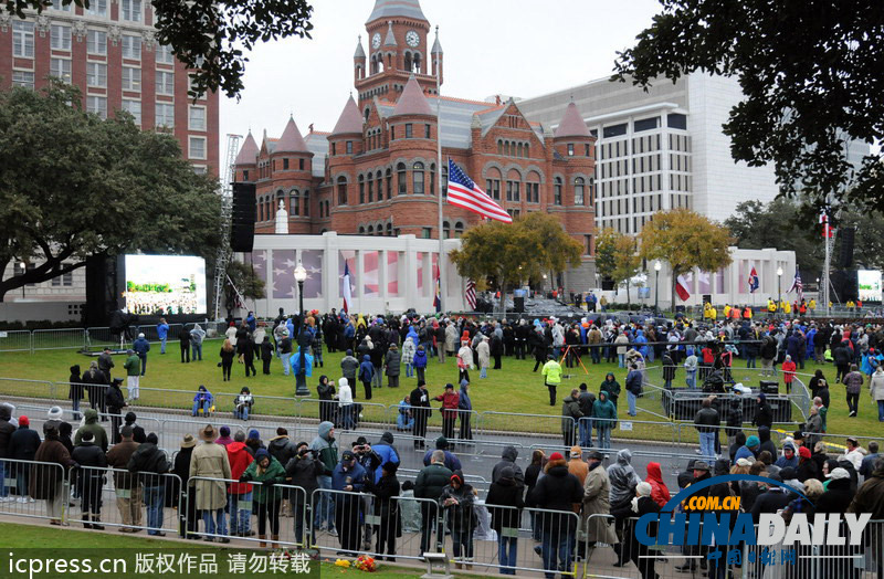 美國達拉斯首度大規(guī)模紀念肯尼迪遇刺50周年