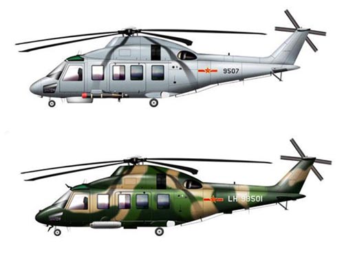 中歐聯合制造直15中型直升機 預計2009年首飛