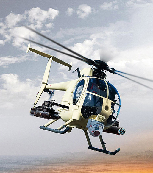 美國波音研制AH-6i武裝直升機配海爾法導(dǎo)彈