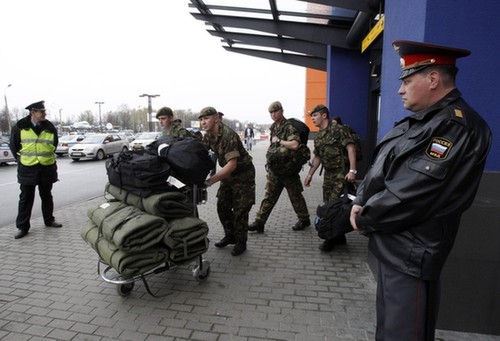 外國軍隊陸續抵達俄羅斯參加勝利日閱兵式