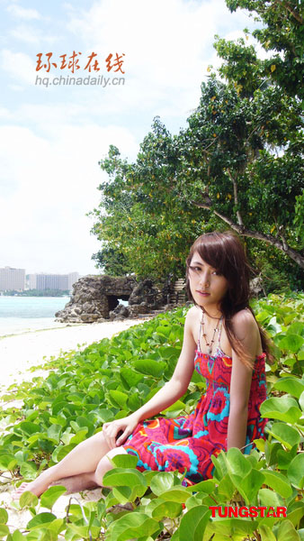 Mandy大膽濕身
