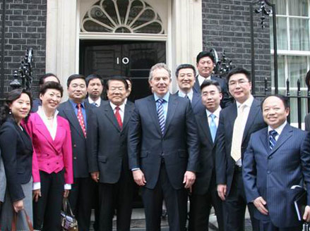 英國(guó)首相布萊爾會(huì)見(jiàn)國(guó)務(wù)院新聞辦主任蔡武