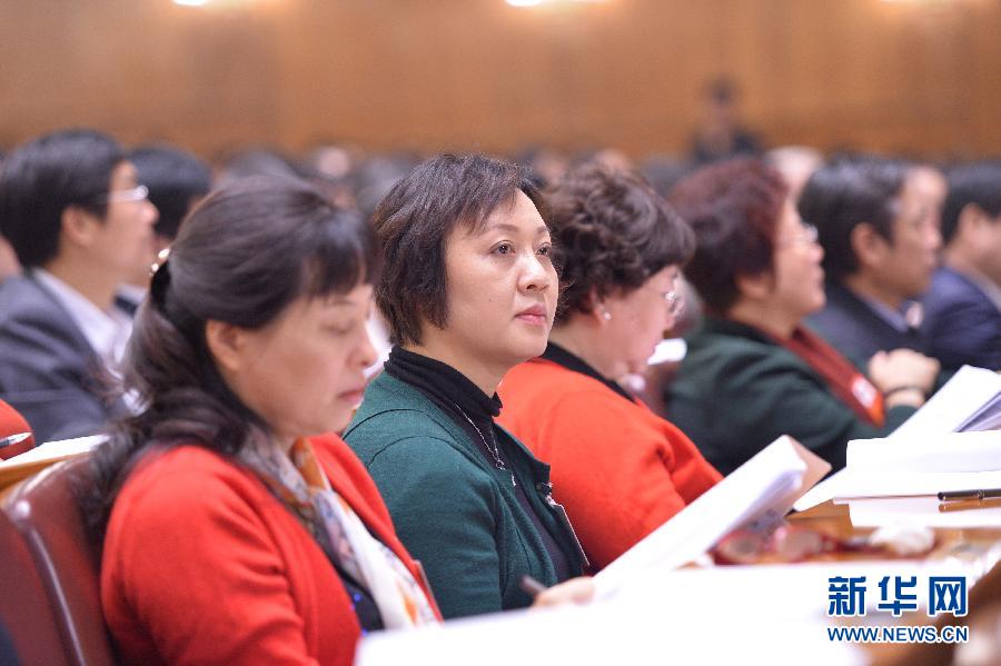 全國政協十二屆一次會議舉行第三次全體會議