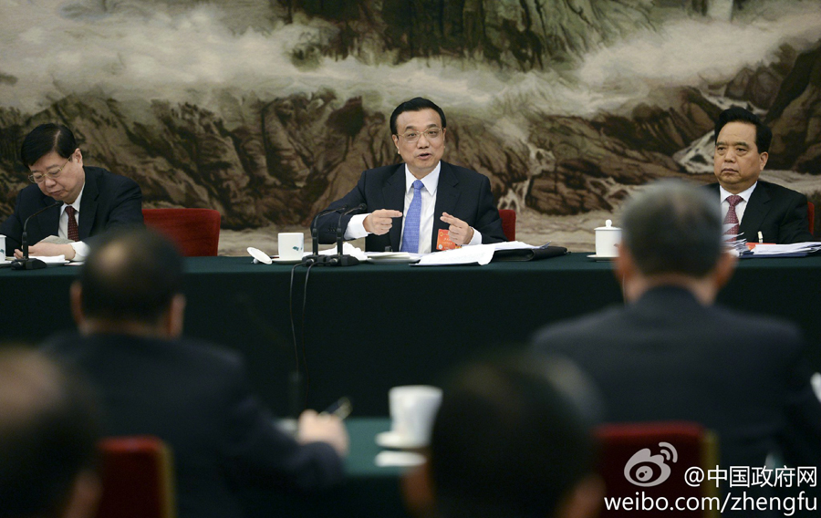 李克強參加山東代表團審議