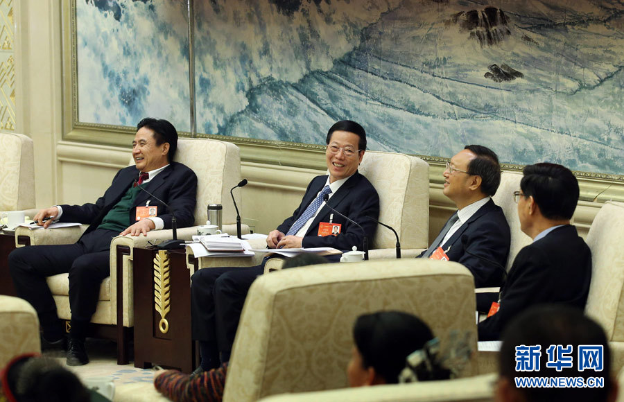 習(xí)近平李克強(qiáng)張德江劉云山王岐山張高麗分別參加審議
