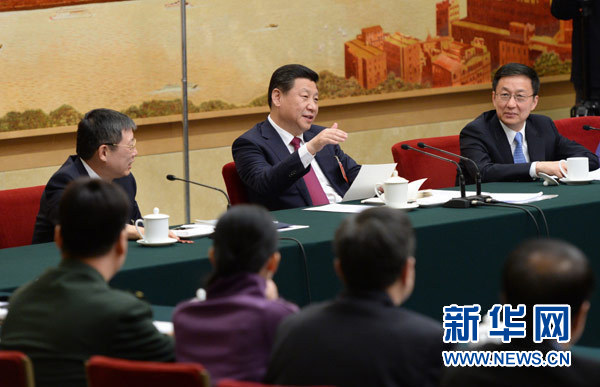 兩會授權(quán)發(fā)布：習近平參加上海代表團審議