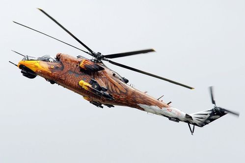 匈牙利空軍為米-24V攻擊直升機涂上雄鷹涂裝