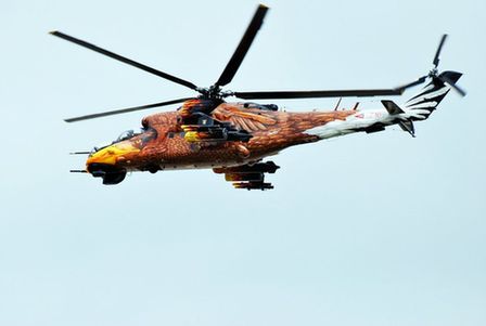 匈牙利空軍為米-24V攻擊直升機涂上雄鷹涂裝