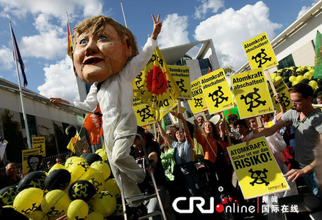 高清組圖：德國柏林上演大規模反核示威活動