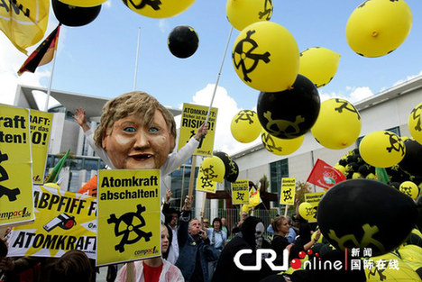 高清組圖：德國柏林上演大規(guī)模反核示威活動